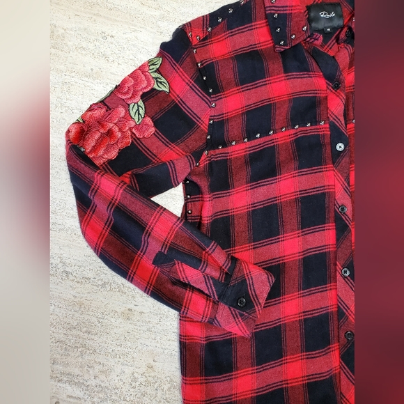Rails Owen Cherry Patch button down - Picture 5 of 16